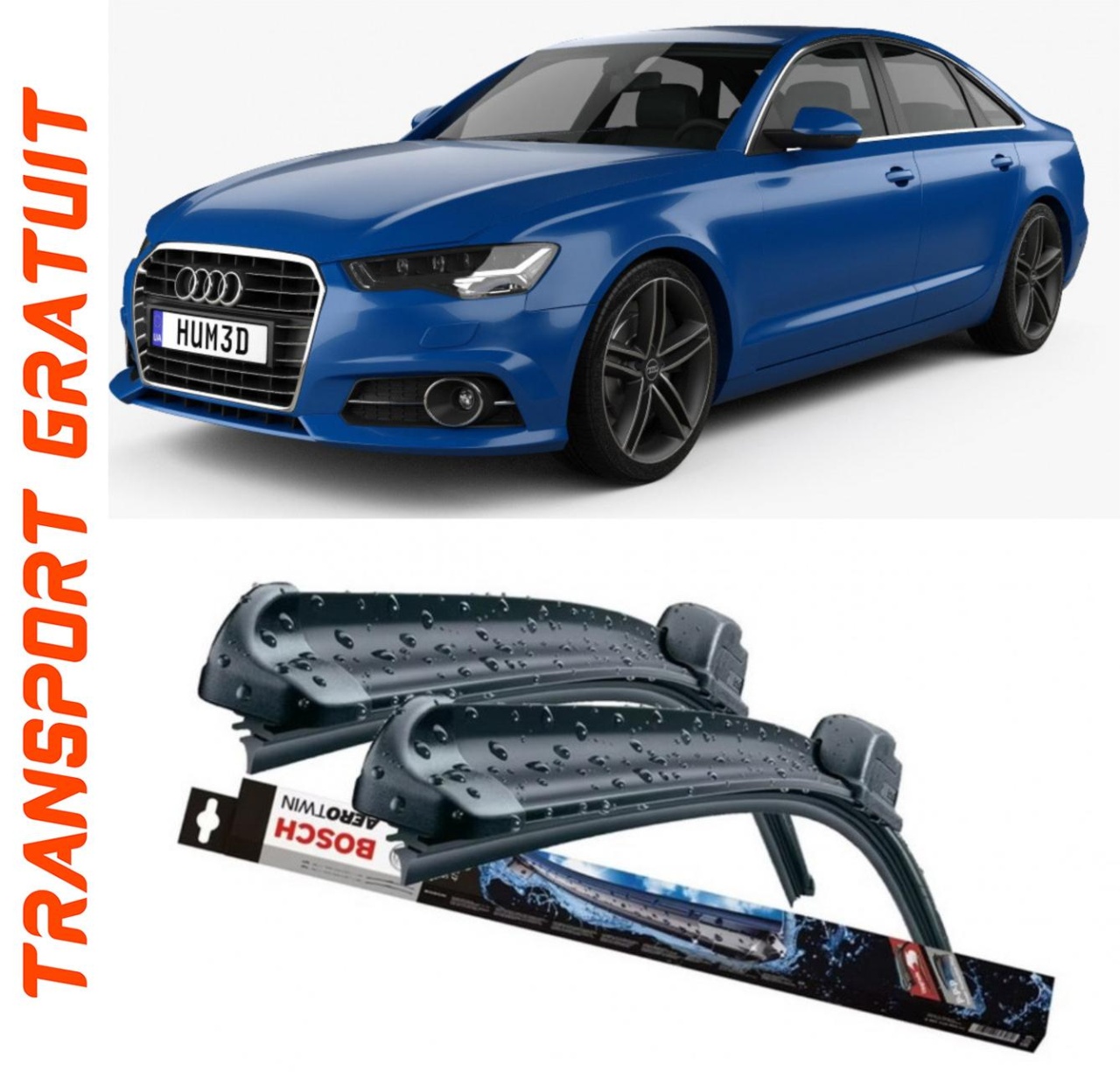 Stergatoare auto dedicat cu masina AUDI A6