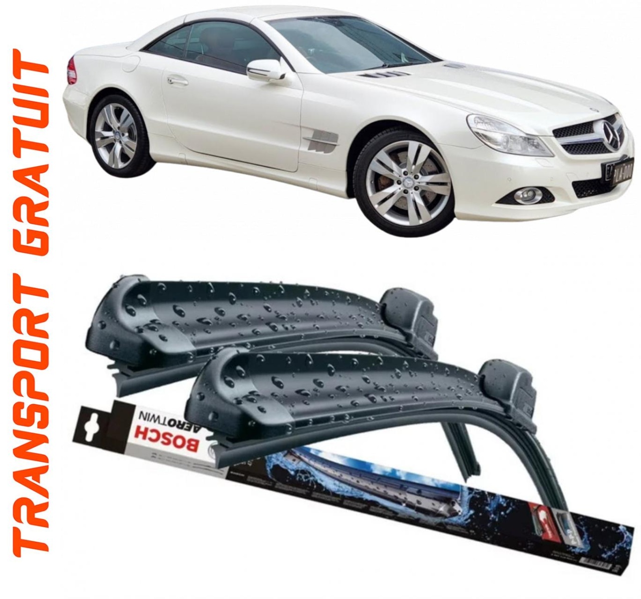 Stergatoare auto dedicat cu masina Mercedes Sl
