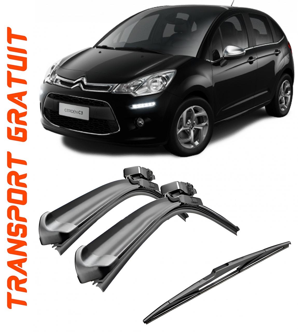 Stergatoare auto dedicat cu masina Citroen C3