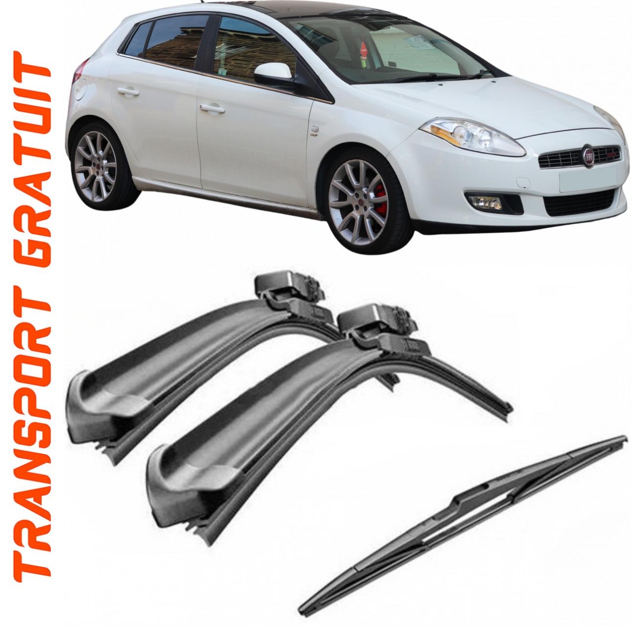 Stergatoare auto dedicat cu masina Fiat Bravo