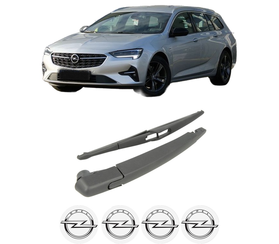 Set brat stergator spate cu lamela pentru OPEL INSIGNIA A Sports Tourer (G09) din 2008-2017, pentru spate, din cauciuc siliconat rezistent, Cri-Flo, 4 stickere auto OPEL