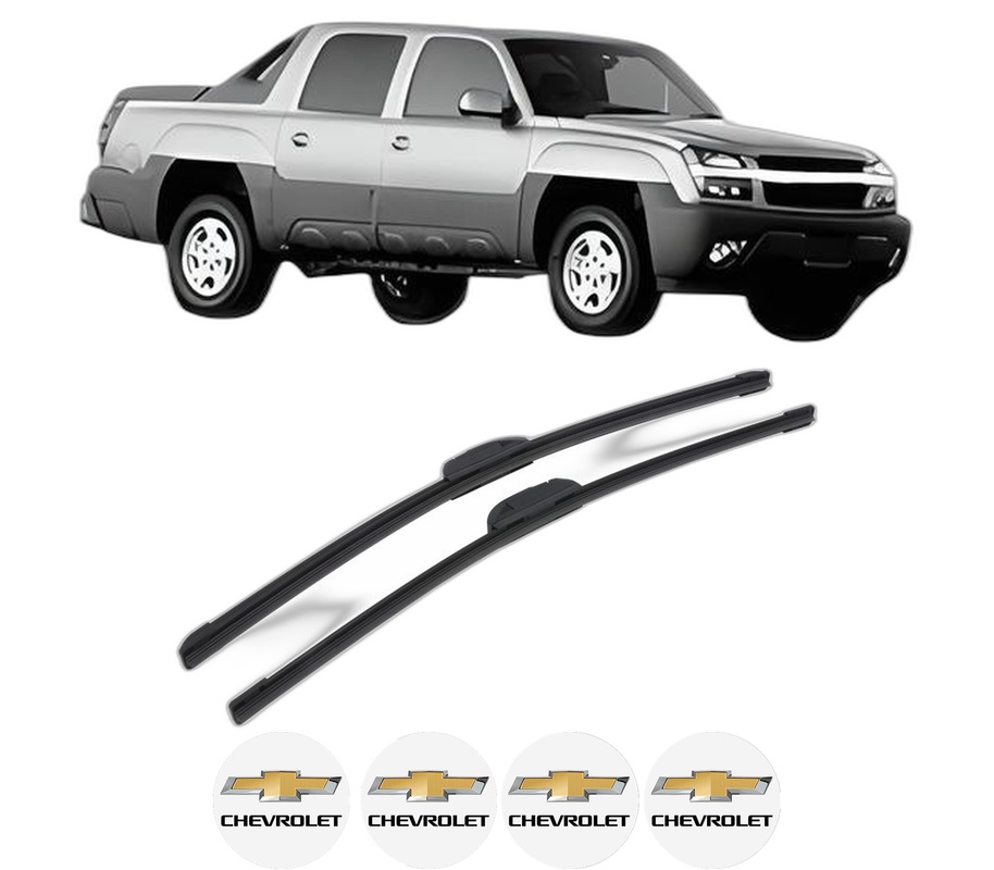 Set stergatoare auto CHEVROLET AVALANCHE din 2000-2013, pentru parbriz auto, 2 bucati, Bosch Aerotwin Retrofit, din cauciuc siliconat rezistent, 4 Stickere Auto CHEVROLET