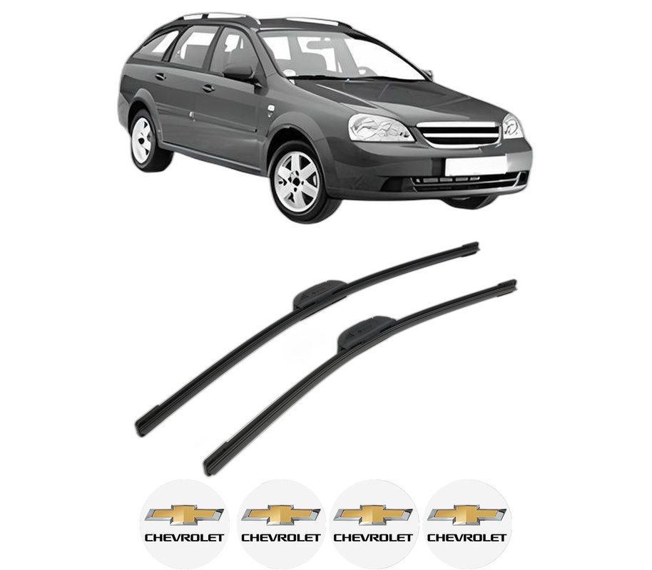 Set stergatoare auto CHEVROLET LACETTI Estate (J200) din 2005, pentru parbriz auto, 2 bucati, Bosch Aerotwin Retrofit, din cauciuc siliconat rezistent, 4 Stickere Auto CHEVROLET
