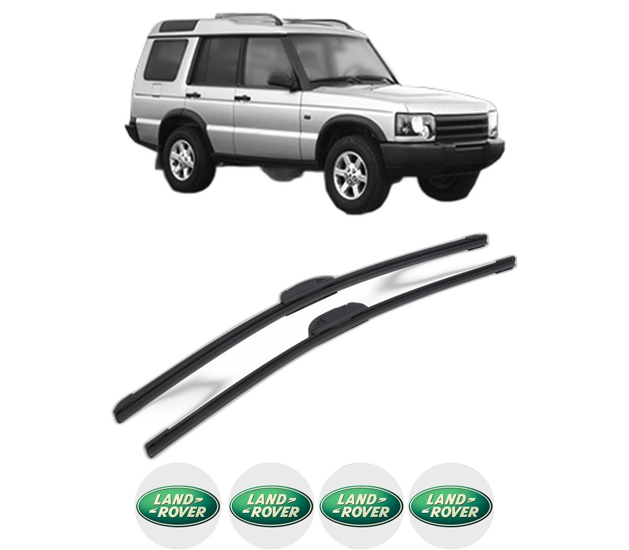 Set stergatoare auto LAND ROVER DISCOVERY III (L319) din 2004-2009, pentru parbriz auto, 2 bucati, Bosch Aerotwin Retrofit, din cauciuc siliconat rezistent, 4 Stickere Auto LAND ROVER