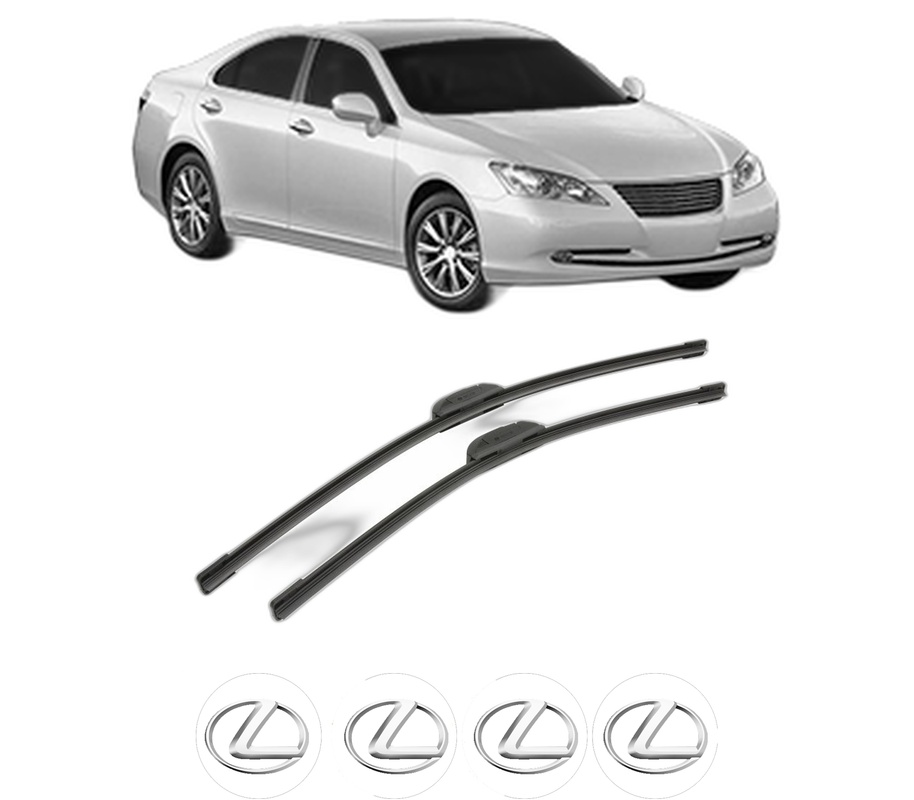 Set stergatoare auto LEXUS ES (MCV_, VZV_) din 2001-2006, pentru parbriz auto, 2 bucati, Bosch Aerotwin Retrofit, din cauciuc siliconat rezistent, 4 Stickere Auto LEXUS