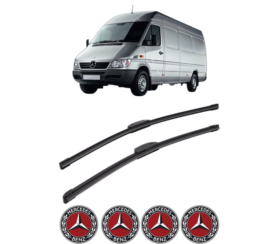 Set stergatoare auto MERCEDES-BENZ SPRINTER CLASSIC 4,6-t Bus (B909) din 2013, pentru parbriz auto, 2 bucati, Bosch Aerotwin Retrofit, din cauciuc siliconat rezistent, 4 Stickere Auto MERCEDES-BENZ