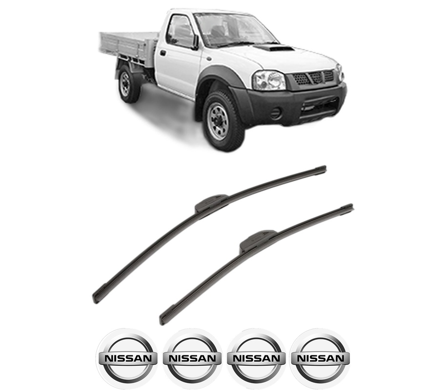 Set stergatoare auto NISSAN NAVARA NP300 Platform/Chassis (D40) din 2008-2010, pentru parbriz auto, 2 bucati, Bosch Aerotwin Retrofit, din cauciuc siliconat rezistent, 4 Stickere Auto NISSAN