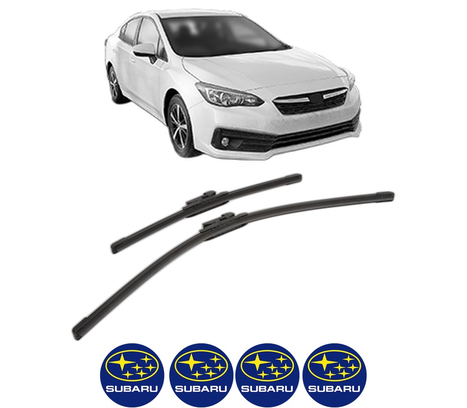 Set stergatoare auto SUBARU IMPREZA Hatchback (GT_) din 2016-2017, pentru parbriz auto, 2 bucati, Bosch Aerotwin, din cauciuc siliconat rezistent, 4 Stickere Auto SUBARU