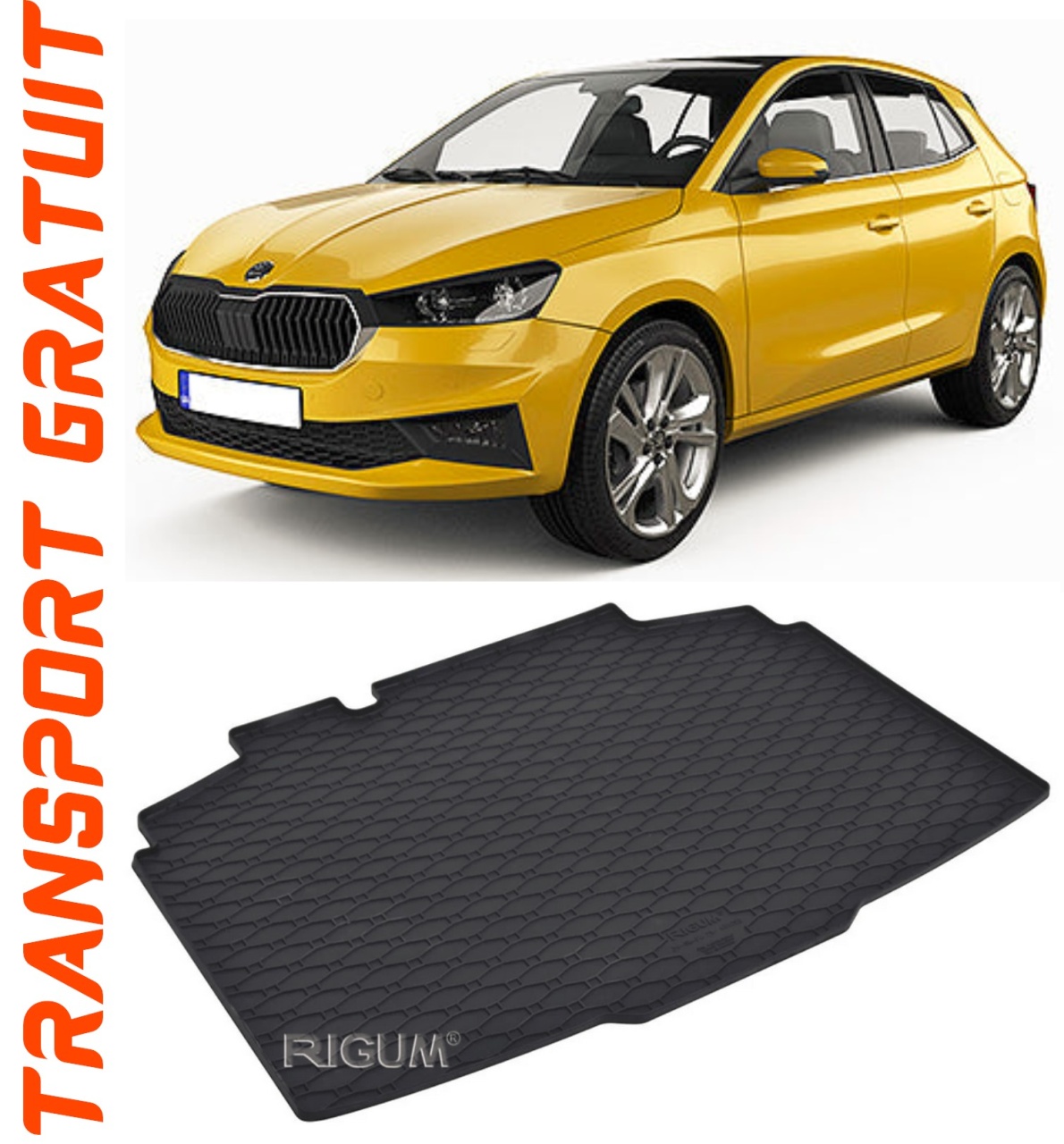 Tavita portbagaj auto dedicata pentru masina SKODA Fabia