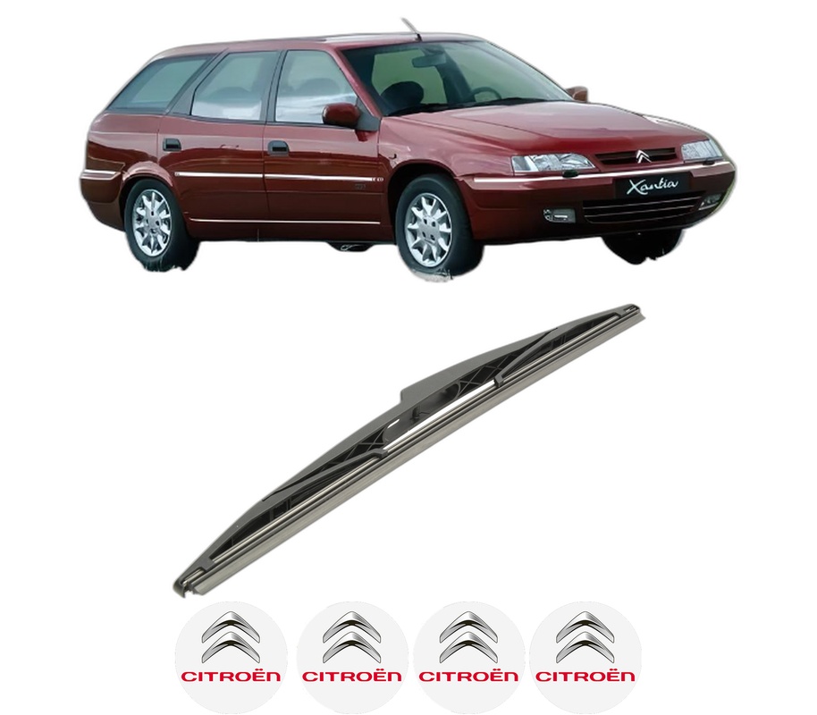 Stergator lamela spate CITROEN XANTIA Estate Van (X2_) din 1997 - 2003, pentru luneta auto, Bosch Twin, din cauciuc siliconat rezistent, 4 Stickere Auto CITROEN