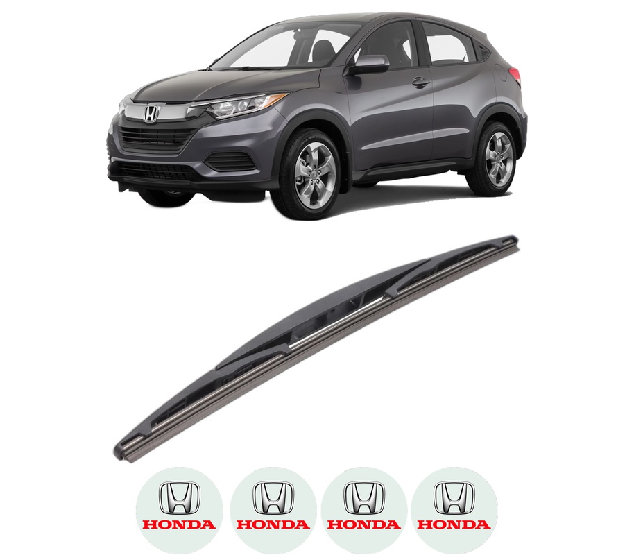 Stergator lamela spate HONDA HR-V (RV) din 2021, pentru luneta auto, Bosch Twin, din cauciuc siliconat rezistent, 4 Stickere Auto HONDA