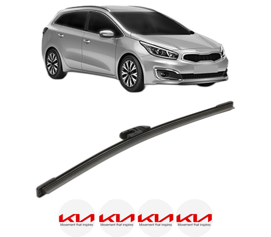 Stergator lamela spate KIA CEED Combi Van (CD) din 2018 - 2020, pentru luneta auto, Bosch Aerotwin, din cauciuc siliconat rezistent, 4 Stickere Auto KIA