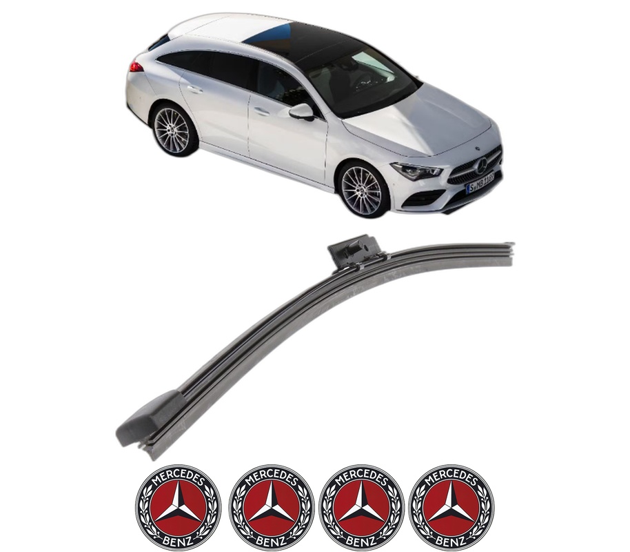 Stergator lamela spate MERCEDES-BENZ CLA Shooting Brake (X118) din 2019, pentru luneta auto, Bosch Aerotwin, din cauciuc siliconat rezistent, 4 Stickere Auto MERCEDES-BENZ