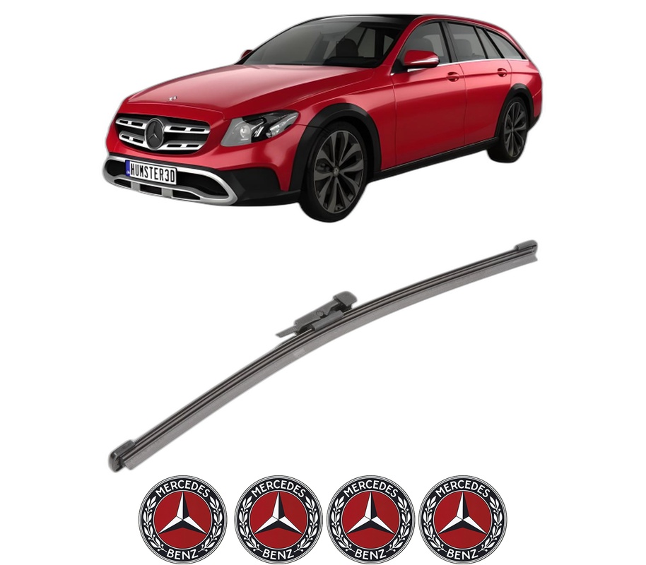 Stergator lamela spate MERCEDES-BENZ E-CLASS T-Model (S213) din 2016 - 2023, pentru luneta auto, Valeo Silencio Xtrm, din cauciuc siliconat rezistent, 4 Stickere Auto MERCEDES-BENZ