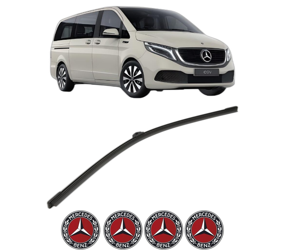 Stergator lamela spate MERCEDES-BENZ EQV (W447) din 2020, pentru luneta auto, Bosch Aerotwin, din cauciuc siliconat rezistent, 4 Stickere Auto MERCEDES-BENZ