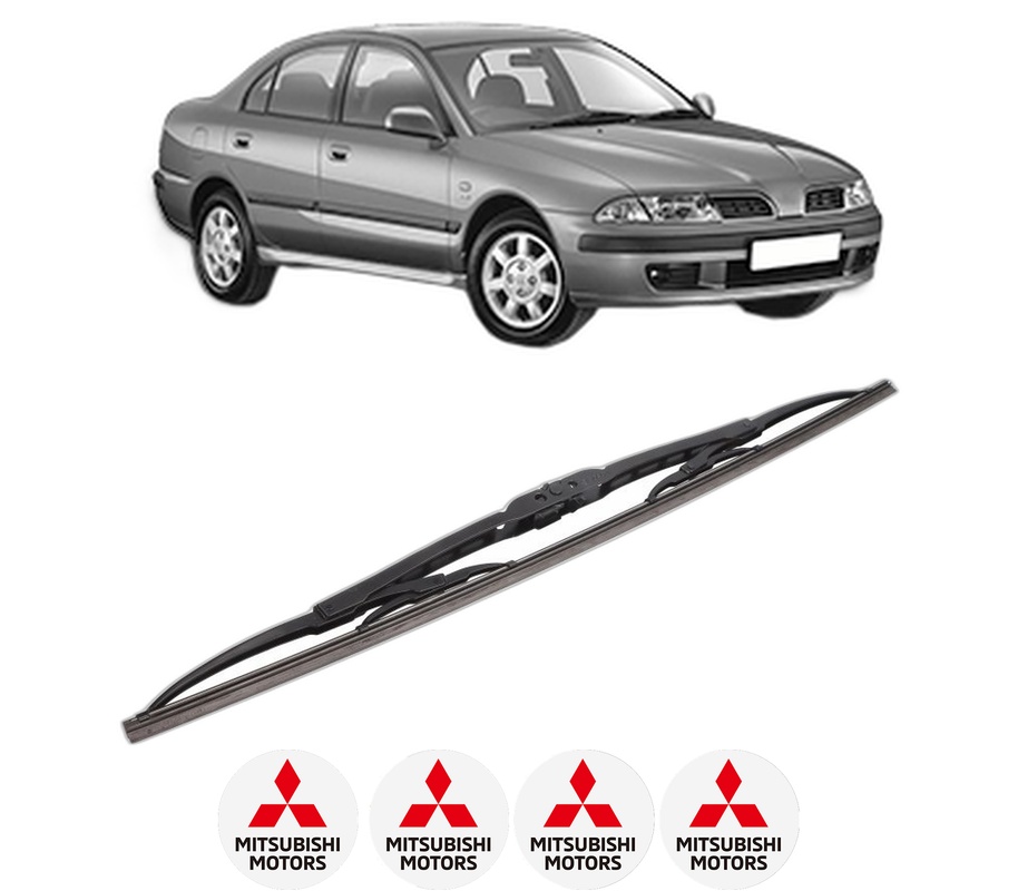 Stergator lamela spate MITSUBISHI CARISMA Saloon (DA_) din 1999 - 2006, pentru luneta auto, Bosch Twin, din cauciuc siliconat rezistent, 4 Stickere Auto MITSUBISHI