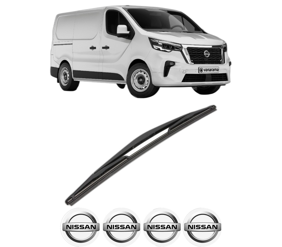 Stergator lamela spate NISSAN PRIMASTAR Van (X82) din 2021, pentru luneta auto, Valeo Silencio, din cauciuc siliconat rezistent, 4 Stickere Auto NISSAN