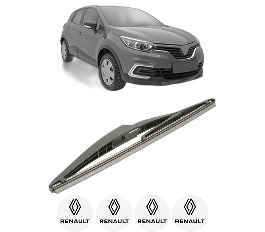 Stergator lamela spate RENAULT KAPTUR (H5_) din 2016, pentru luneta auto, Bosch Twin, din cauciuc siliconat rezistent, 4 Stickere Auto RENAULT
