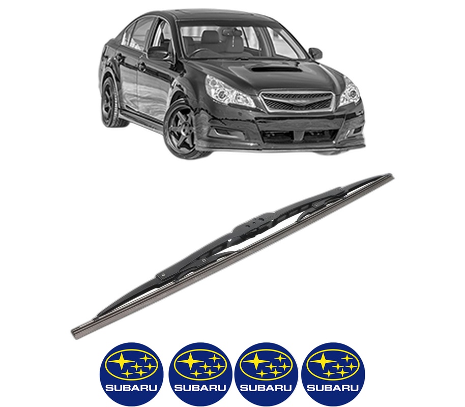 Stergator lamela spate SUBARU LEGACY V (BM) din 2010 - 2014, pentru luneta auto, Bosch Twin, din cauciuc siliconat rezistent, 4 Stickere Auto SUBARU
