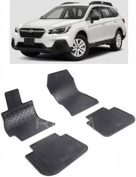 Set 4 covorase Subaru Legacy 2009-2014, din cauciuc 100%, compatibile cu autoturismul SUBARU Legacy