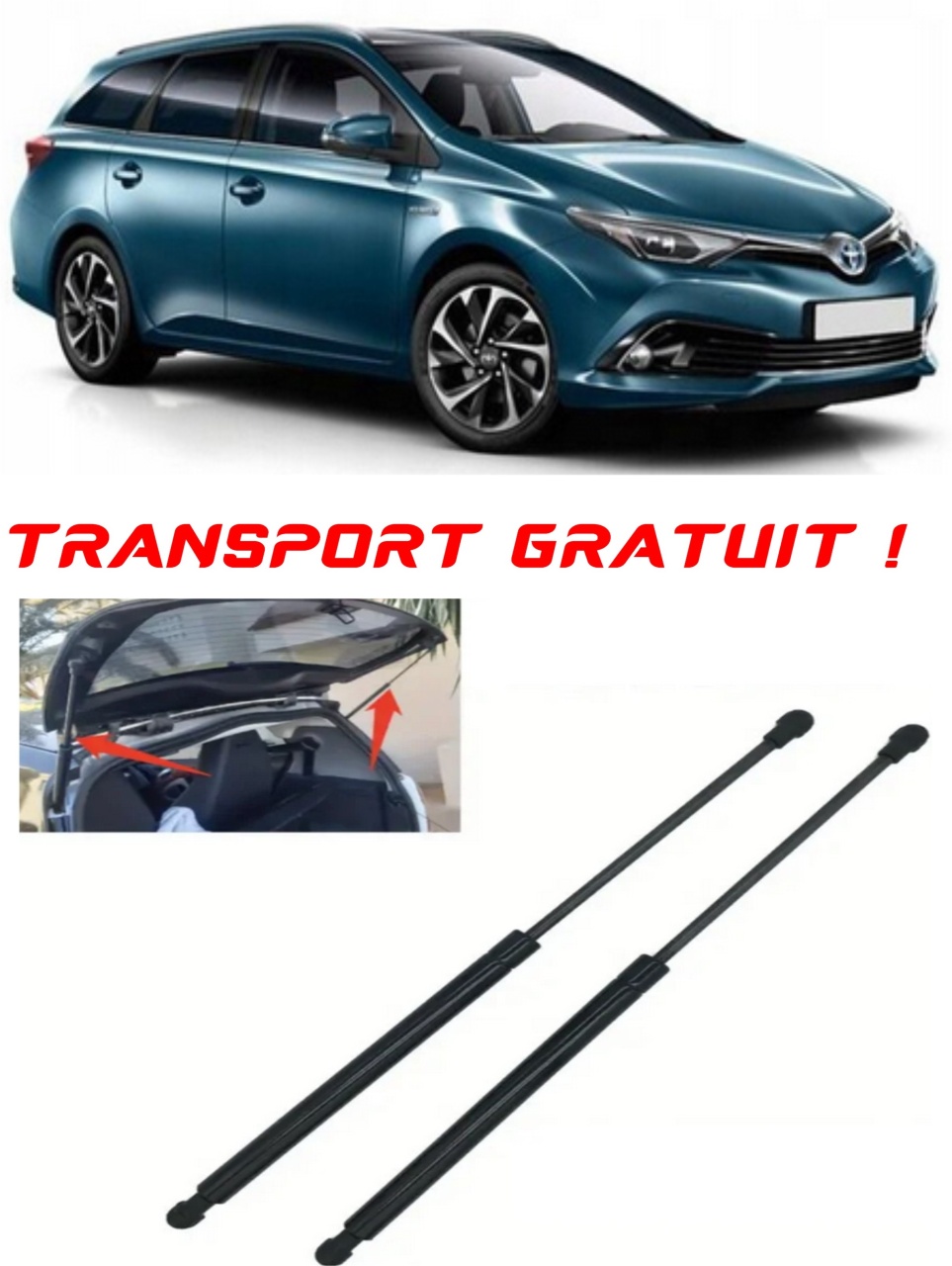 Set 2 amortizoare Haion portbagaj pentru masina Toyota AURIS Estate (_E18_)