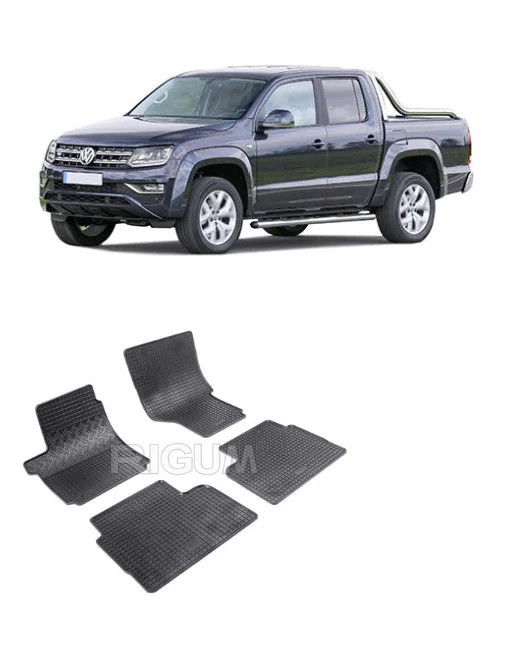 Set 4 covorase Volkswagen Amarok 2011-2020, din cauciuc 100%, compatibile cu autoturismul Volkswagen Amarok