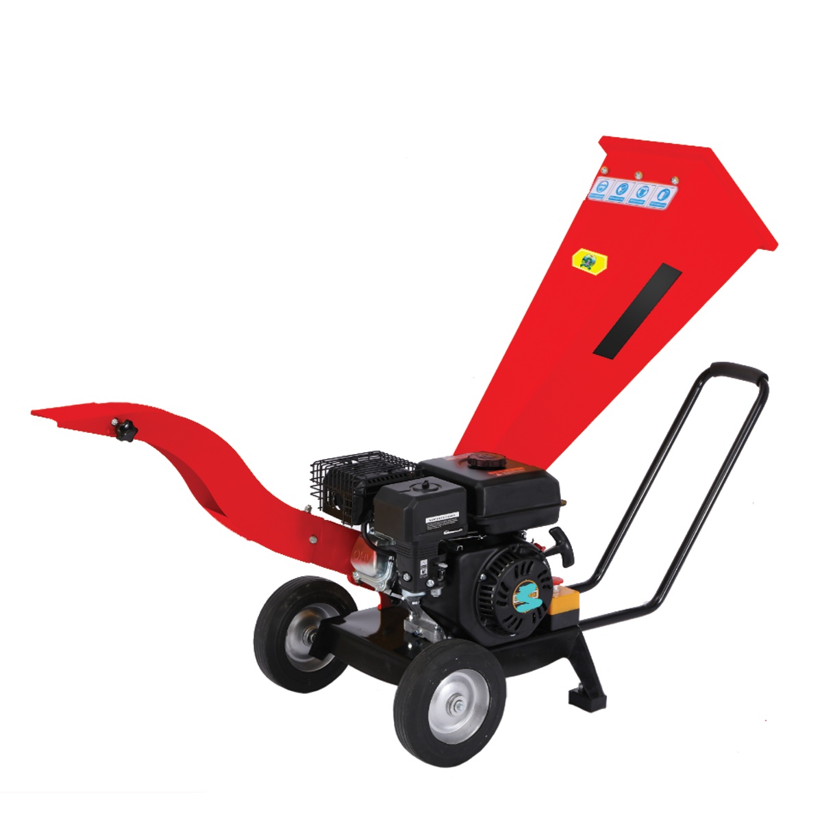 Micul Fermier Tocator pentru crengi si vita de vie , 60mm, motor benzina 7CP pentru rumegus