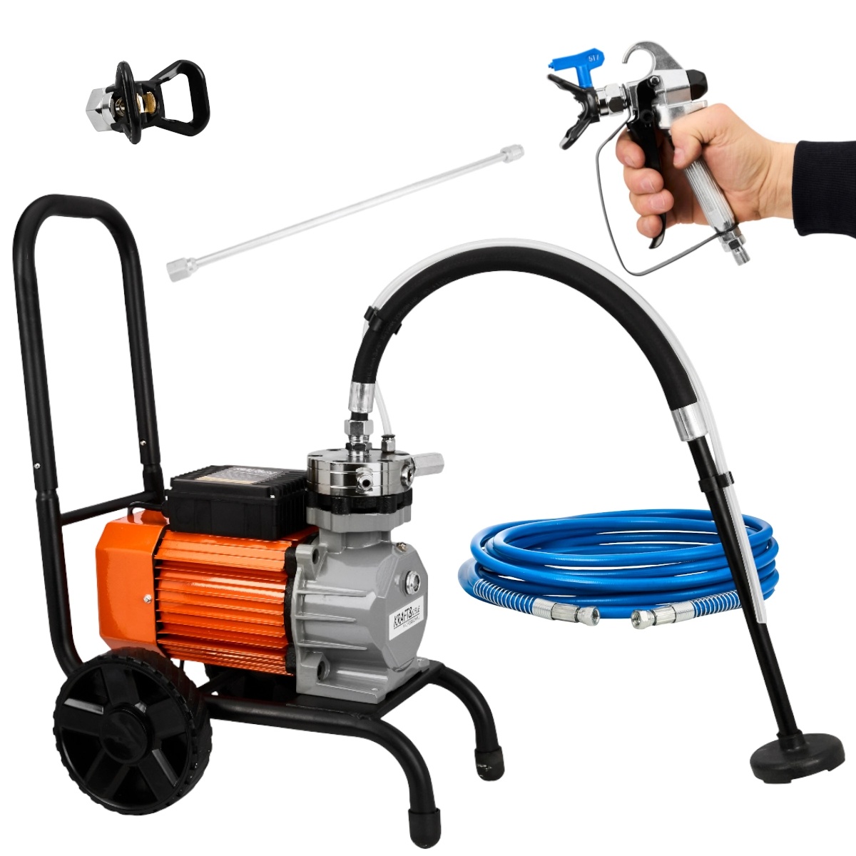 Pompa Profesionala De Zugravit Vopsit Airless Electrica Cu Piston 3