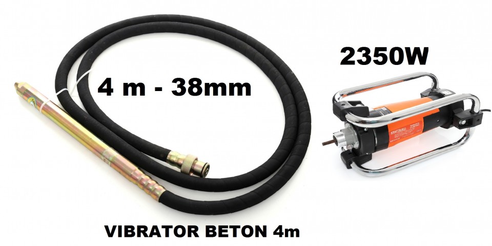 Vibrator Pentru Beton 2000w Lancie De 4m Xd10846