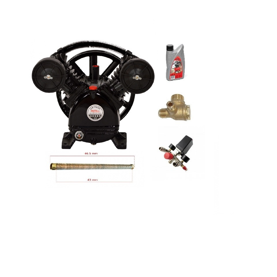 Cap Compresor Ulei Presostat Supapa Teava 300l Min C1401