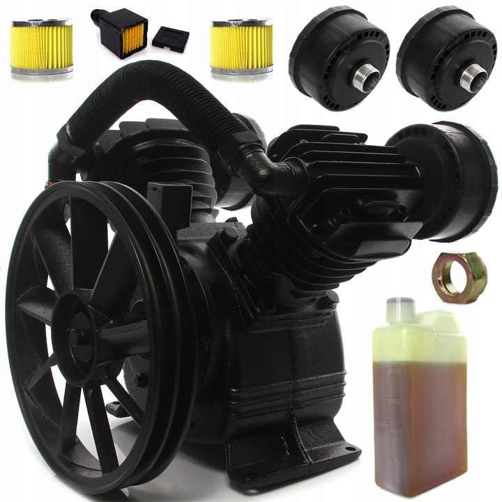 Cap Compresor De Aer Cu 2 Pistoane 890l Min 4 5 5kw 10 Bari V2090