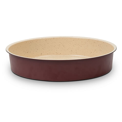 Tava pentru copt rotunda 32 cm cu invelis antiaderent Terrestrial NAVA NV 103 053