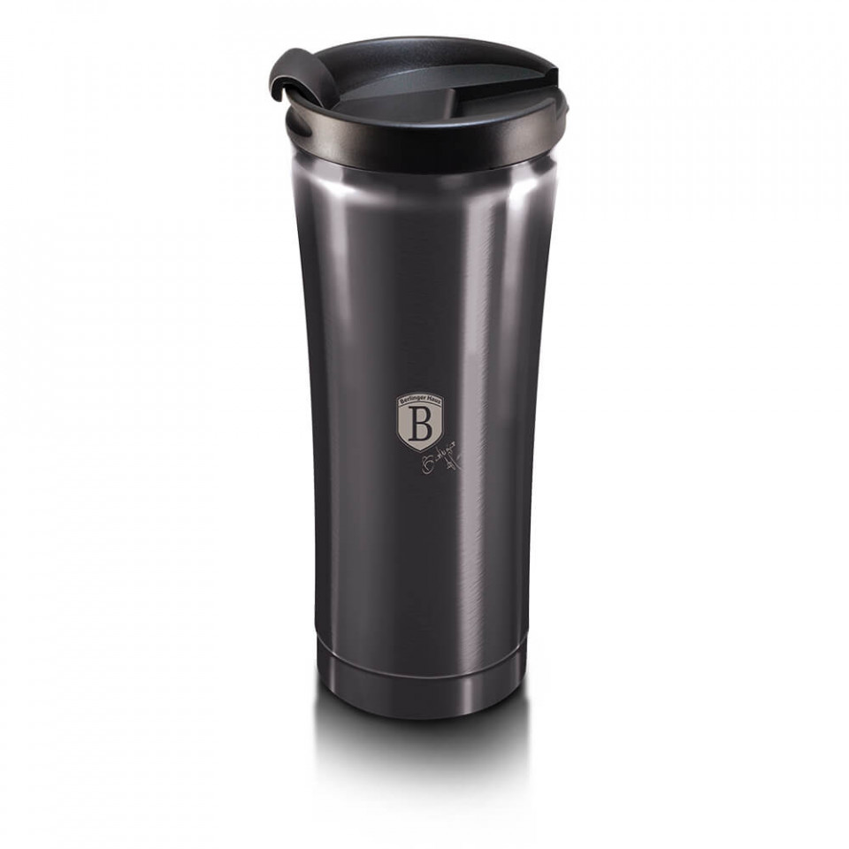 Cana termos pentru cafea Metallic Line Carbon Pro Edition BerlingerHaus BH 6405 oalesitigai.ro/