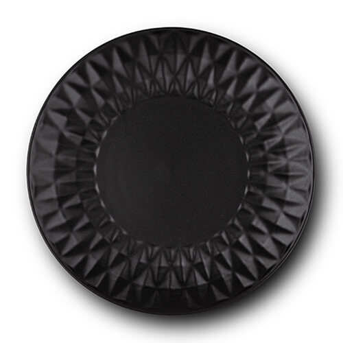 Farfurie desert stoneware negru 20 cm Soho classic NAVA 141 121 oalesitigai.ro/