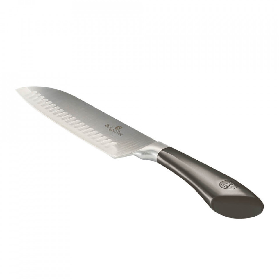 Cutit Santoku din otel inoxidabil Carbon Metallic Collection Berlinger Haus BH 2347