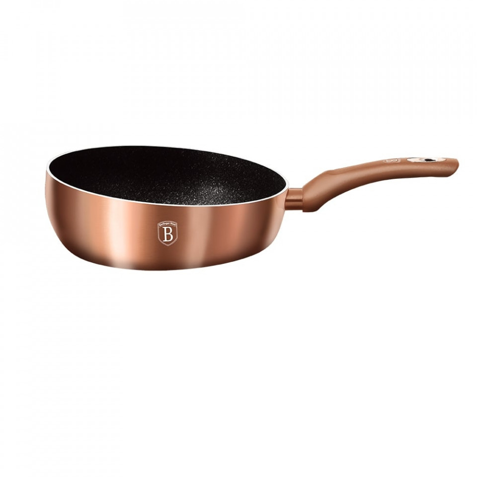 Tigaie de sotat 26 cm Rose Gold (Cupru) Metallic Line Berlinger Haus BH 1522N