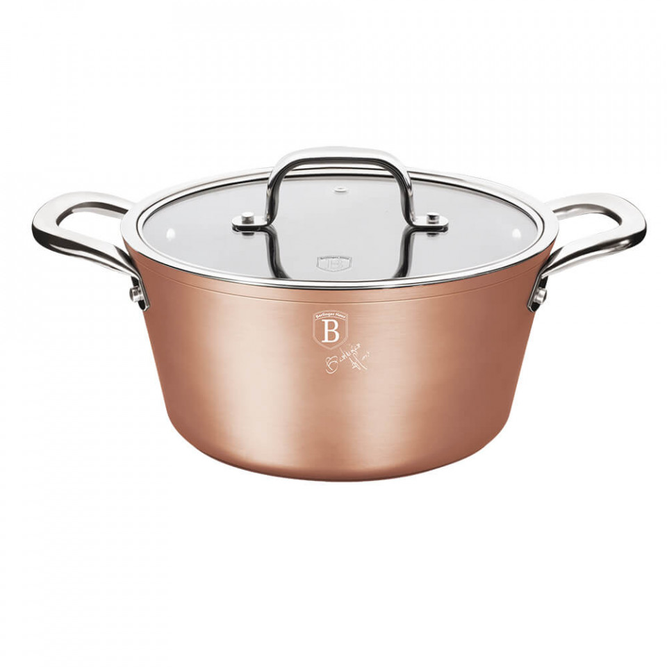 Oala cu capac 24 cm Bronze Titan Collection Berlinger Haus BH 1689