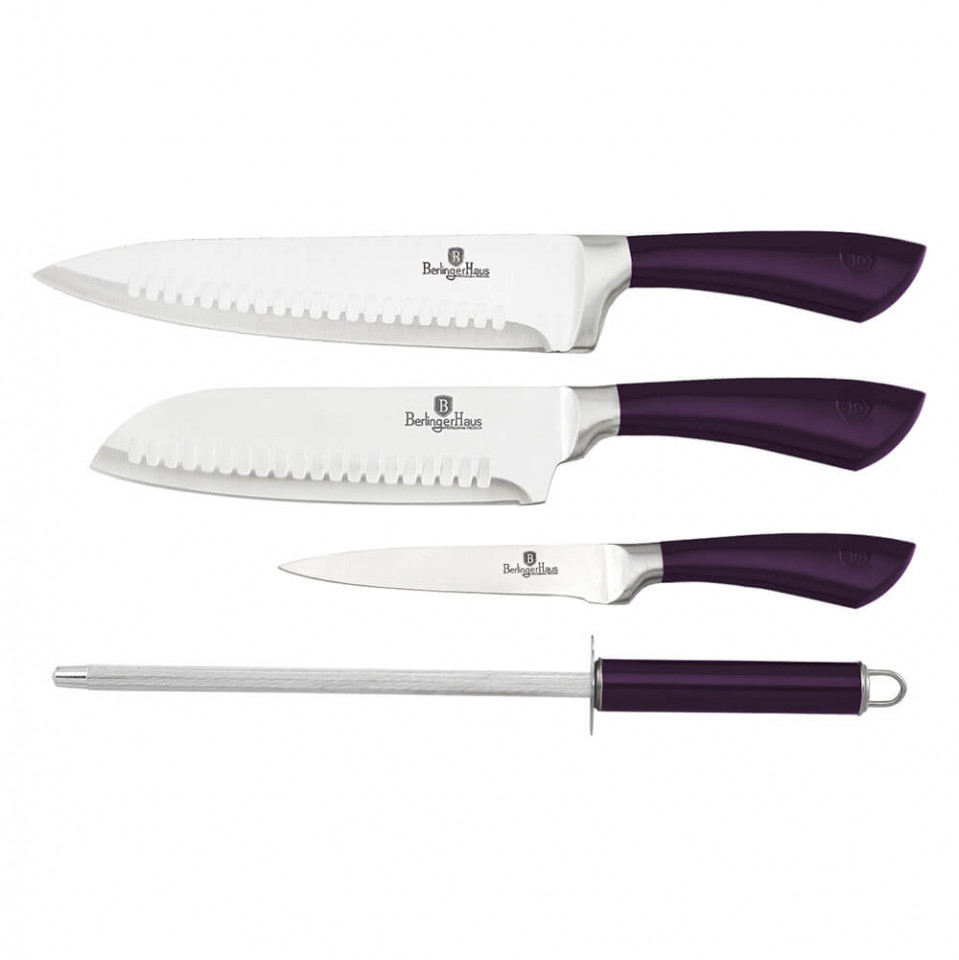 Set cutite (4 piese) Purple Eclipse Collection BerlingerHaus BH 2496