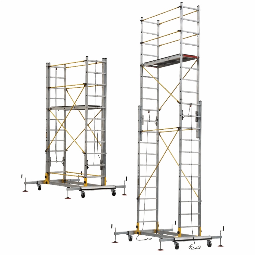 Schela mobila profesionala din aluminiu, Hmax lucru = 7,23m, TeleSafe 007XL