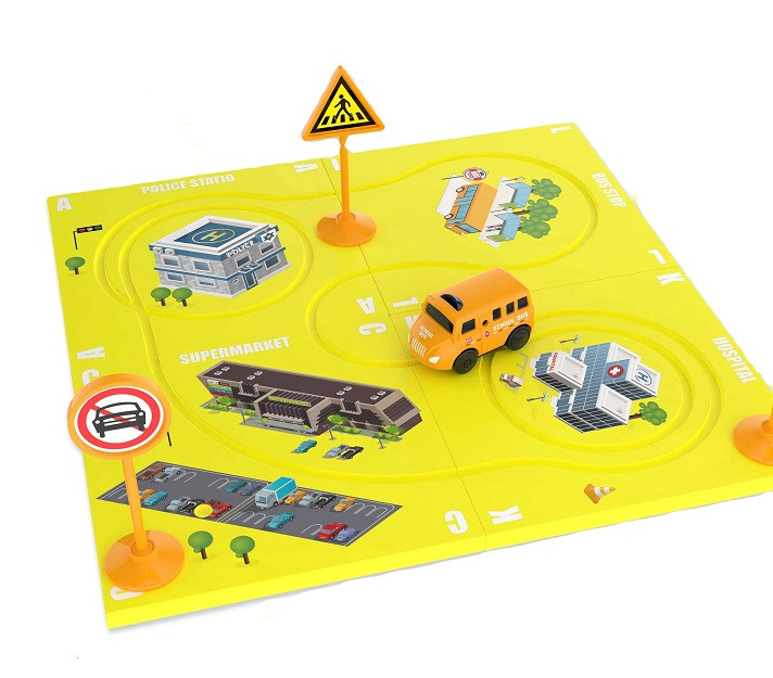 Labirint Magnetic 8 Piese - Autobuzul Scolar