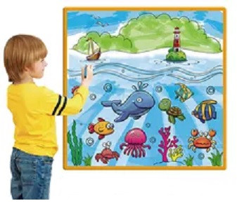 Poster Lavabil de Colorat - Lumea Oceanelor