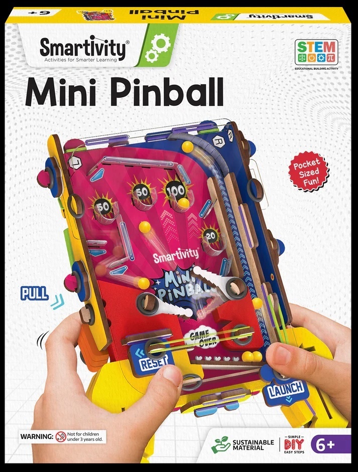 Set Constructie din Lemn - Mini Pinball