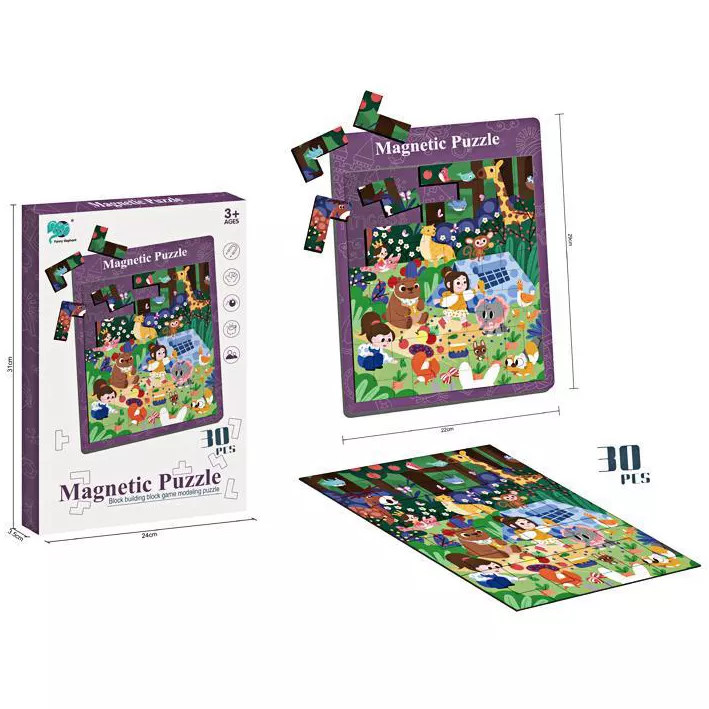 Puzzle Magnetic 30 Piese - In Excursie