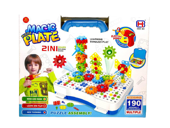 Set de Constructie pentru Copii 190 Piese