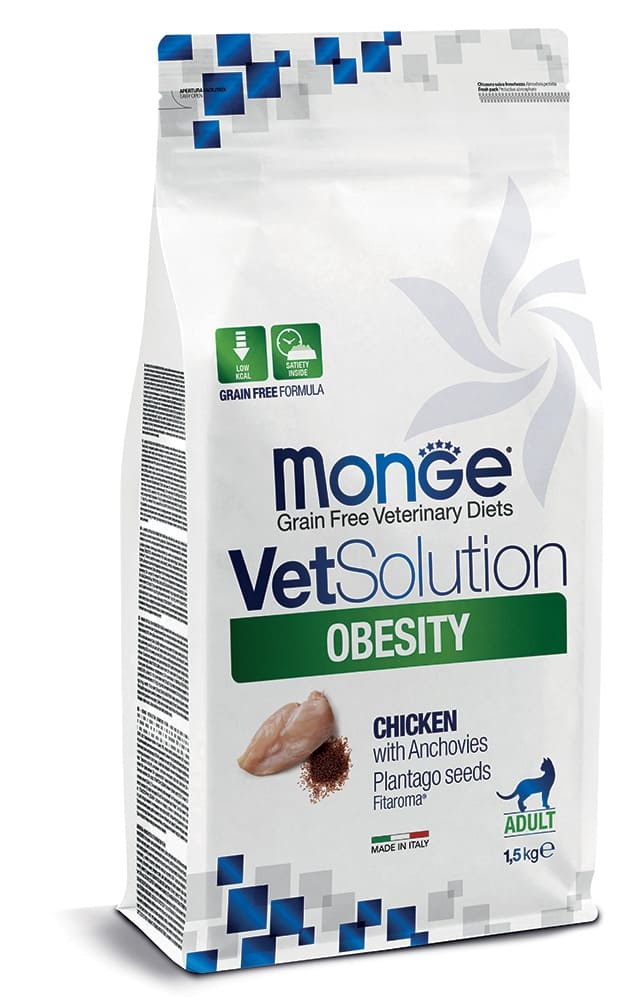 Monge VetSolution Obesity hrană uscată pentru pisici, 1,5 kg – 1719