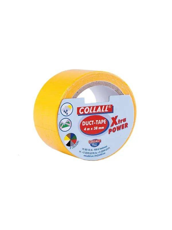 Banda adeziva textila 4m x 38mm Collall (Culoare: yellow COLTT3830)