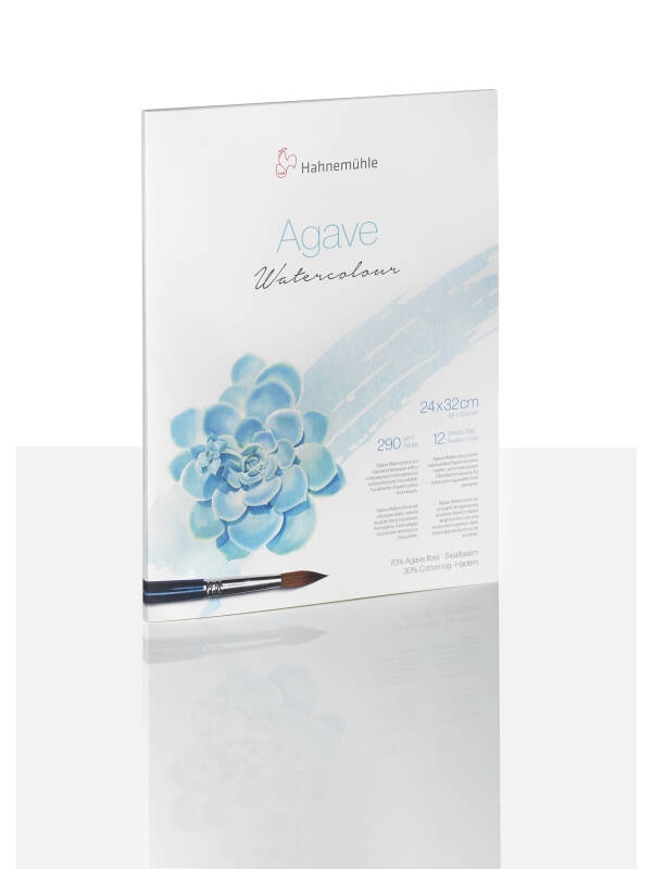 Bloc acuarela 70% fibre agave 290 g/mp 12F Agave Hahnemuhle (Marime: A4)