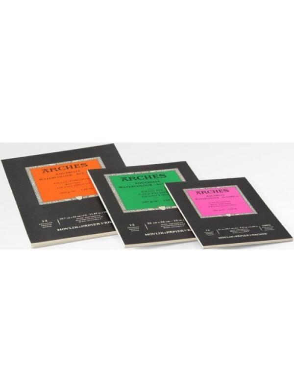 Bloc acuarela Arches Aquarell - portrait (Marime: 23 x 31 cm, 12 file, Rough grain)