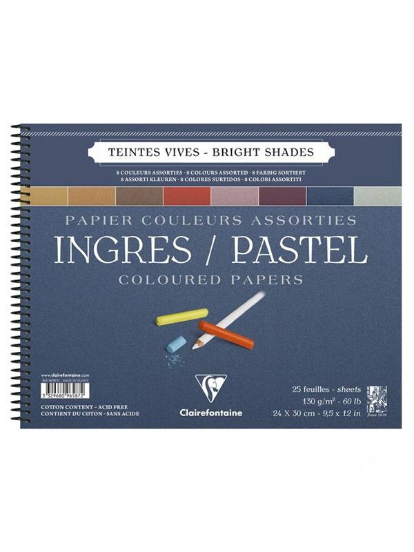 Bloc Clairefontaine pentru Pastel 25 file A4 130 g/mp 96587C