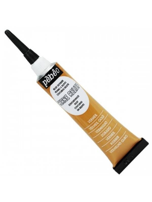 Contur vitraliu Vitrail Cerne Relief Pebeo 37ml (Culoare: king gold 773137)